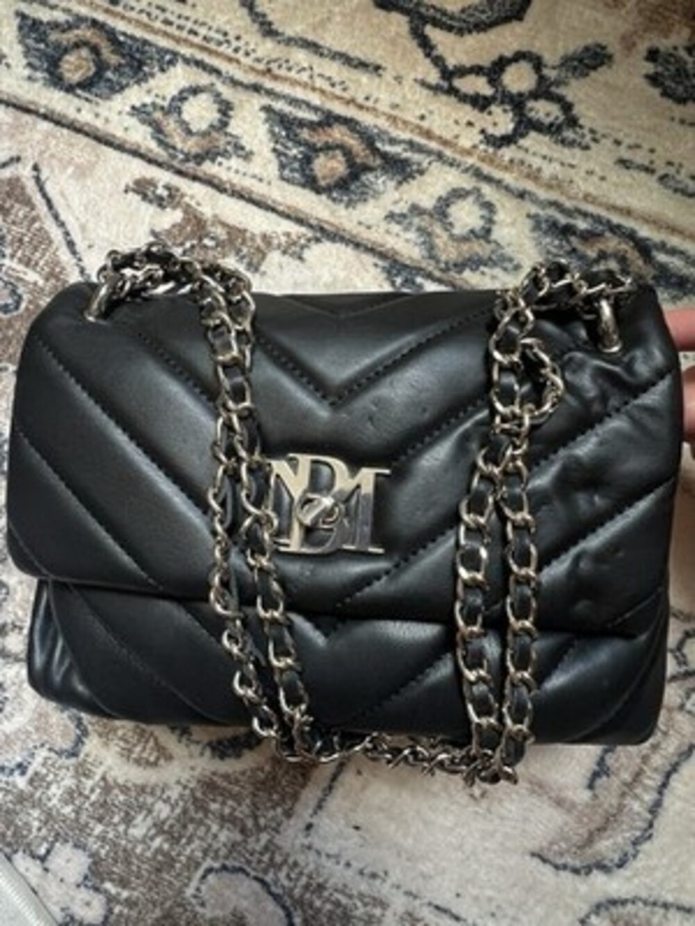 NWT BADGLEY MISCHKA BLACK CROSSBODY BAG PURSE POCKETBOOK VEGAN LEATHER